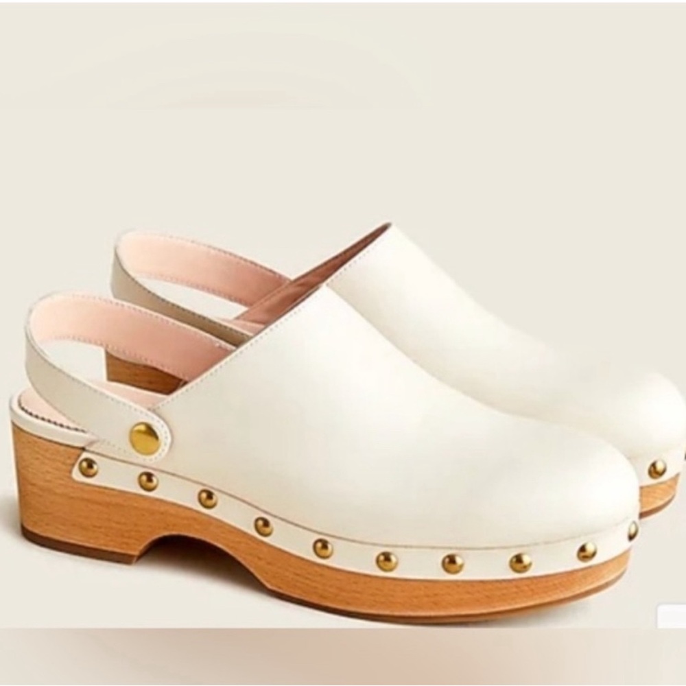 J.Crew leather convertible, clogs